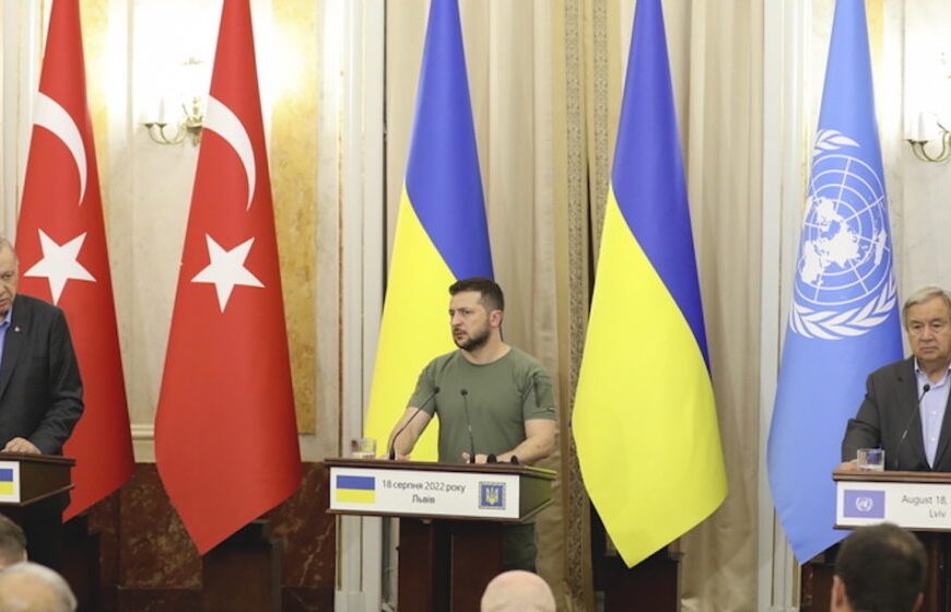 Turkish President Erdogan and UN Secretary-General Guterres visit Ukraine