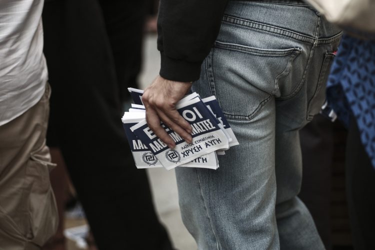 campaign; candidate; election; elections; far-right; Golden Dawn; nationalists; parliament elections; politics; pre-election rally; rally; speech; ultra-right; Ελλάδα; Χρυσή Αυγή; ακροδεξιά; βουλευτικές εκλογές; εθνικιστές; εθνικιστής; ομιλία; πολιτική; προεκλογική εκστρατεία; συγκέντρωση; υποψήφιος;